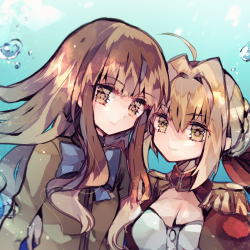 「Fate/EXTRA」の10周年記念に制作したイラストです。